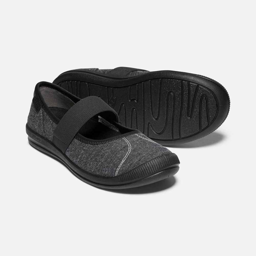 Slip-On Keen Femme Noir | Lorelai Mary Jane Toile Shoess | AWJCO-3458